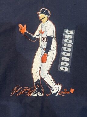 BreakingT Kyle Tucker Houston Astros Superstar Pose Navy Tee NWT XL